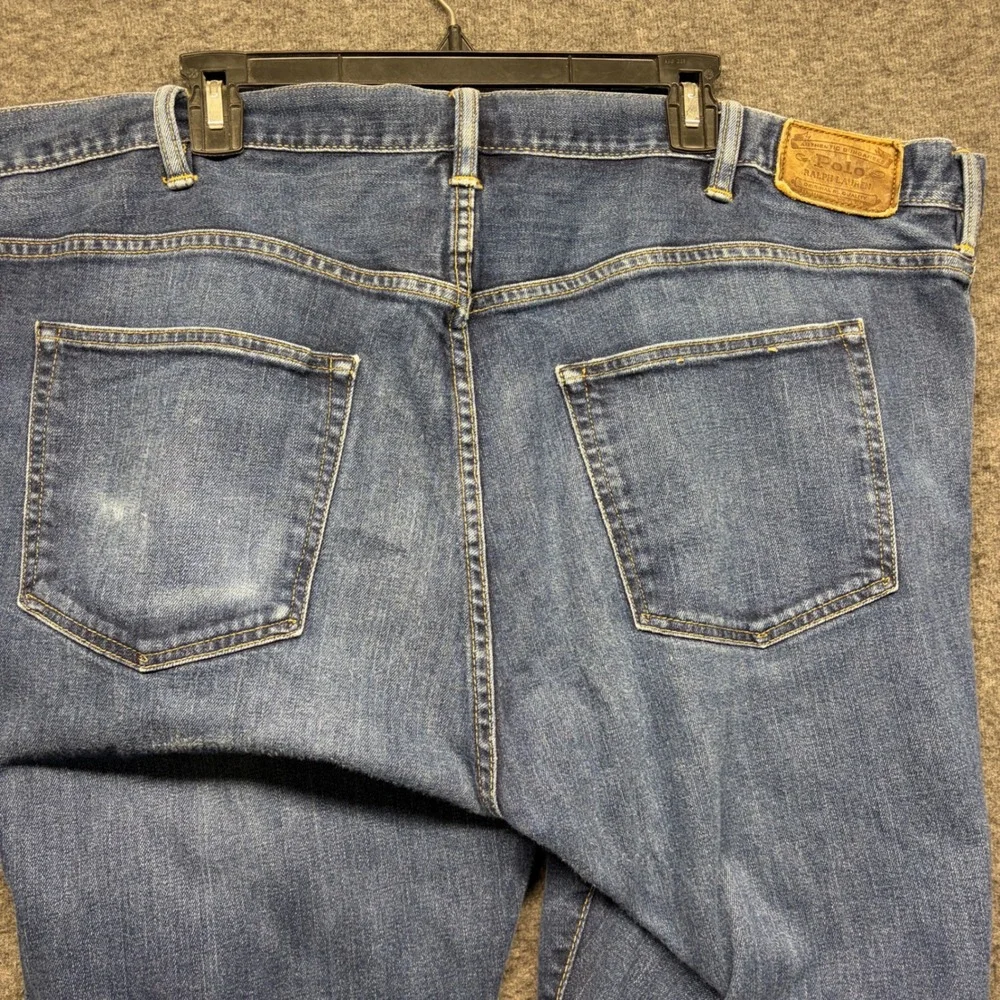 Polo Ralph Lauren Authentic Dungarees Mens Blue Straight Leg Jeans 44x30 Medium‎